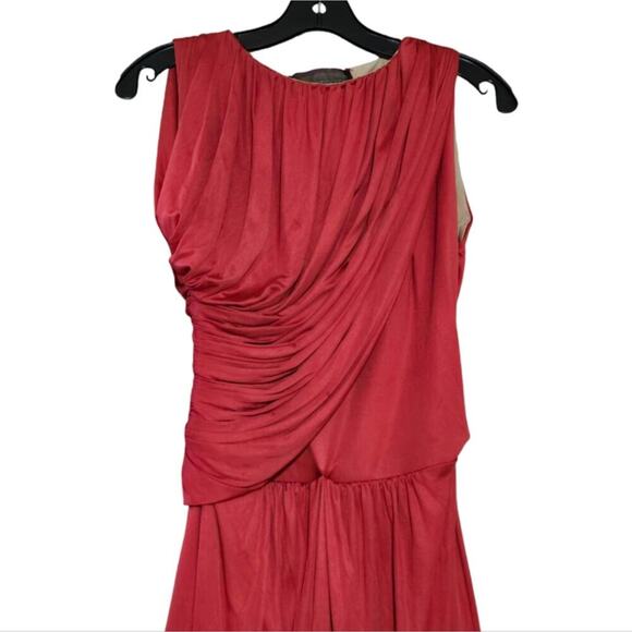 Giambattista Valli Italian Vintage drape Front Maxi Formal Dress Size Small - Picture 3 of 5